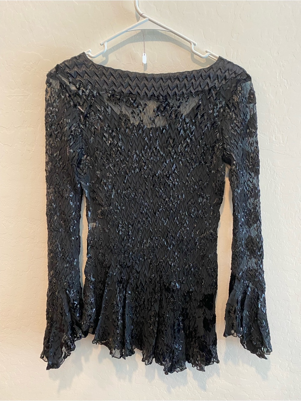 Cache Long Sleeve Asymmetrical Top - Picture 7 of 7